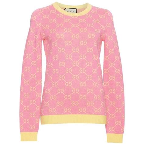 pink and yellow gucci sweater|cashmere sweater Gucci.